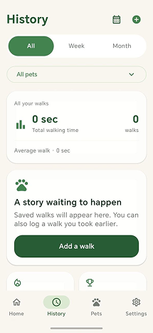 Pet Walkivo app screenshot